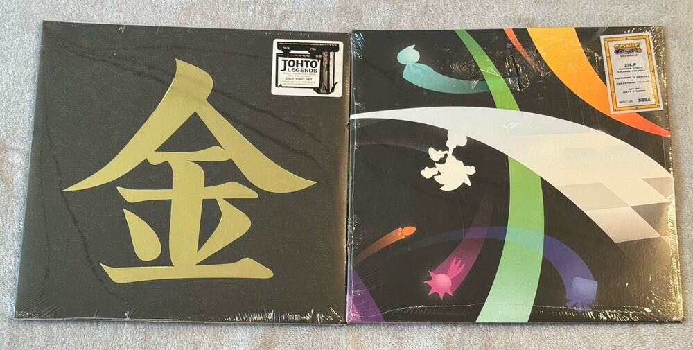 Johto Legends Pokemon Gold & Silver Vinyl Soundtrack LP Colored Sonic Colors Lot